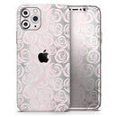 Karamfila Silver & Pink Marble V15  - Protective Skin Wrap & Decal – Compatible with iPhone SE to iPhone 17 Pro Max (All Models)