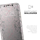Karamfila Silver & Pink Marble V15  - Protective Skin Wrap & Decal – Compatible with iPhone SE to iPhone 17 Pro Max (All Models)