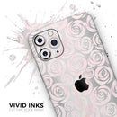 Karamfila Silver & Pink Marble V15  - Protective Skin Wrap & Decal – Compatible with iPhone SE to iPhone 17 Pro Max (All Models)