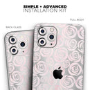 Karamfila Silver & Pink Marble V15  - Protective Skin Wrap & Decal – Compatible with iPhone SE to iPhone 17 Pro Max (All Models)