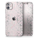 Karamfila Silver & Pink Marble V15  - Protective Skin Wrap & Decal – Compatible with iPhone SE to iPhone 17 Pro Max (All Models)