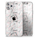 Karamfila Silver & Pink Marble V1 - Vinyl Skin Wrap for iPhone 17 Pro Max, 17 Pro, 17 Air, 17, 16 & All Models — Soft Matte or Ultra Gloss