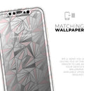 Karamfila Silver & Pink Marble V1 - Vinyl Skin Wrap for iPhone 17 Pro Max, 17 Pro, 17 Air, 17, 16 & All Models — Soft Matte or Ultra Gloss
