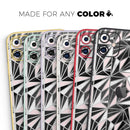 Karamfila Silver & Pink Marble V4 - Vinyl Skin Wrap for iPhone 17 Pro Max, 17 Pro, 17 Air, 17, 16 & All Models — Soft Matte or Ultra Gloss