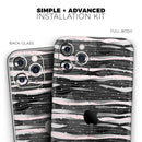 Karamfila Silver & Pink Marble V5 - Vinyl Skin Wrap for iPhone 17 Pro Max, 17 Pro, 17 Air, 17, 16 & All Models — Soft Matte or Ultra Gloss