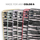 Karamfila Silver & Pink Marble V5 - Vinyl Skin Wrap for iPhone 17 Pro Max, 17 Pro, 17 Air, 17, 16 & All Models — Soft Matte or Ultra Gloss