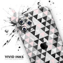 Karamfila Silver & Pink Marble V6  - Protective Skin Wrap & Decal – Compatible with iPhone SE to iPhone 17 Pro Max (All Models)