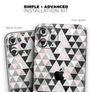 Karamfila Silver & Pink Marble V6  - Protective Skin Wrap & Decal – Compatible with iPhone SE to iPhone 17 Pro Max (All Models)