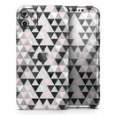 Karamfila Silver & Pink Marble V6  - Protective Skin Wrap & Decal – Compatible with iPhone SE to iPhone 17 Pro Max (All Models)