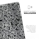 Karamfila Silver & Pink Marble V9 - Full Body Skin Decal for the Apple iPad Pro 12.9", 11", 10.5", 9.7", Air or Mini (All Models Available)