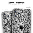 Karamfila Silver & Pink Marble V9  - Protective Skin Wrap & Decal – Compatible with iPhone SE to iPhone 17 Pro Max (All Models)