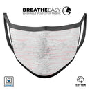Karamfila Silver & Pink Marble V10 - Made in USA Mouth Cover Unisex Anti-Dust Cotton Blend Reusable & Washable Face Mask with Adjustable Sizing for Adult or Child