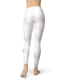Karamfila Silver & Pink Marble V10 - All Over Print Womens Leggings / Yoga or Workout Pants