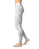 Karamfila Silver & Pink Marble V10 - All Over Print Womens Leggings / Yoga or Workout Pants