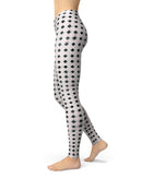 Karamfila Silver & Pink Marble V11 - All Over Print Womens Leggings / Yoga or Workout Pants