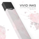 Karamfila Silver & Pink Marble V12 - Premium Decal Protective Skin-Wrap Sticker compatible with the Juul Labs vaping device