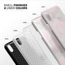 Karamfila Silver & Pink Marble V12 - iPhone X Swappable Hybrid Case