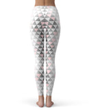 Karamfila Silver & Pink Marble V13 - All Over Print Womens Leggings / Yoga or Workout Pants