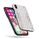 Karamfila Silver & Pink Marble V13 - iPhone X Swappable Hybrid Case