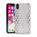 Karamfila Silver & Pink Marble V13 - iPhone X Swappable Hybrid Case