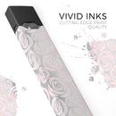 Karamfila Silver & Pink Marble V15 - Premium Decal Protective Skin-Wrap Sticker compatible with the Juul Labs vaping device