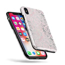 Karamfila Silver & Pink Marble V15 - iPhone X Swappable Hybrid Case
