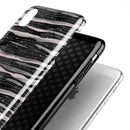 Karamfila Silver & Pink Marble V5 - iPhone X Swappable Hybrid Case