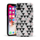 Karamfila Silver & Pink Marble V6 - iPhone X Swappable Hybrid Case