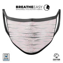 Karamfila Silver & Pink Marble V7 - Made in USA Mouth Cover Unisex Anti-Dust Cotton Blend Reusable & Washable Face Mask with Adjustable Sizing for Adult or Child