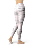 Karamfila Silver & Pink Marble V7 - All Over Print Womens Leggings / Yoga or Workout Pants