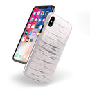 Karamfila Silver & Pink Marble V7 - iPhone X Swappable Hybrid Case