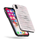 Karamfila Silver & Pink Marble V7 - iPhone X Swappable Hybrid Case