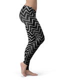Karamfila Silver & Pink Marble V8 - All Over Print Womens Leggings / Yoga or Workout Pants