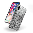 Karamfila Silver & Pink Marble V9 - iPhone X Swappable Hybrid Case