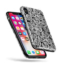 Karamfila Silver & Pink Marble V9 - iPhone X Swappable Hybrid Case