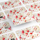 Karamfila Watercolo Poppies V10 - Premium Protective Decal Skin-Kit for the Apple Credit Card