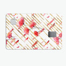 Karamfila Watercolo Poppies V10 - Premium Protective Decal Skin-Kit for the Apple Credit Card