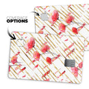 Karamfila Watercolo Poppies V10 - Premium Protective Decal Skin-Kit for the Apple Credit Card