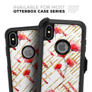 Karamfila Watercolo Poppies V10 - Skin Kit for the iPhone OtterBox Cases