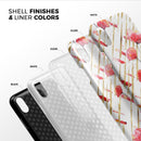 Karamfila Watercolo Poppies V10 - iPhone X Swappable Hybrid Case