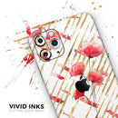 Karamfila Watercolo Poppies V10  - Protective Skin Wrap & Decal – Compatible with iPhone SE to iPhone 17 Pro Max (All Models)