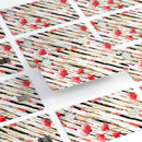 Karamfila Watercolo Poppies V12 - Premium Protective Decal Skin-Kit for the Apple Credit Card