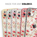 Karamfila Watercolo Poppies V13  - Protective Skin Wrap & Decal – Compatible with iPhone SE to iPhone 17 Pro Max (All Models)