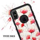 Karamfila Watercolo Poppies V15 - Skin Kit for the iPhone OtterBox Cases