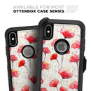 Karamfila Watercolo Poppies V15 - Skin Kit for the iPhone OtterBox Cases
