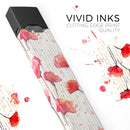 Karamfila Watercolo Poppies V15 - Premium Decal Protective Skin-Wrap Sticker compatible with the Juul Labs vaping device