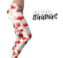 Karamfila Watercolo Poppies V15 - All Over Print Womens Leggings / Yoga or Workout Pants