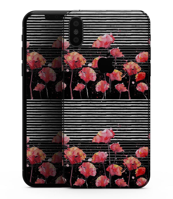 Karamfila Watercolor Poppies V1 - iPhone XS MAX, XS/X, 8/8+, 7/7+, 5/5S/SE Skin-Kit (All iPhones Available)