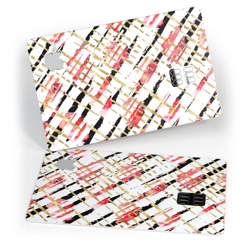 Karamfila Watercolo Poppies V21 - Premium Protective Decal Skin-Kit for the Apple Credit Card