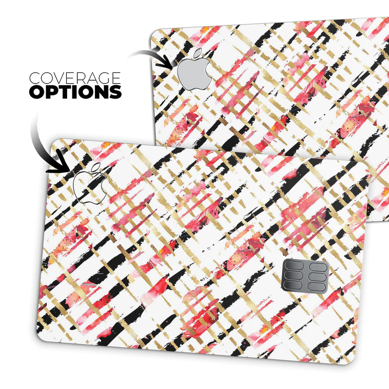 Karamfila Watercolo Poppies V21 - Premium Protective Decal Skin-Kit for the Apple Credit Card